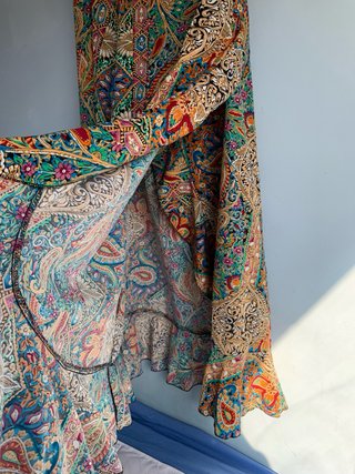 Falda larga SHEIN estampada boho Talla XL