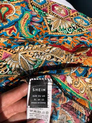 Falda larga SHEIN estampada boho Talla XL