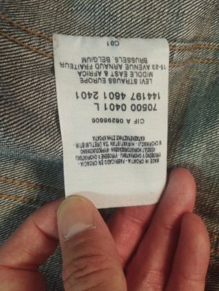 Chaqueta de mujer Levi's 70500 Vintage.