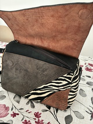 Bolso Desigual Marrón y Multicolor