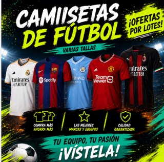 Camisetas de Fútbol todas las tallas