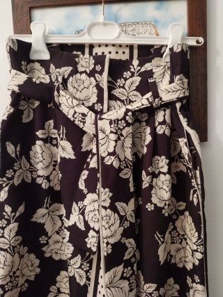 Pantaloni gonna donna fantasia floreale
