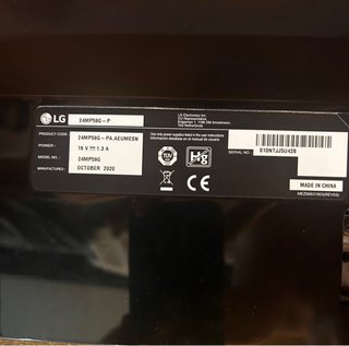 Pantalla LG 75Hz Intacta