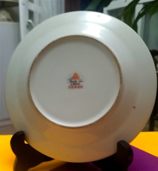 "PLATO PORCELANA CHINA DECORATIVA VINTAGE".AÑOS 60