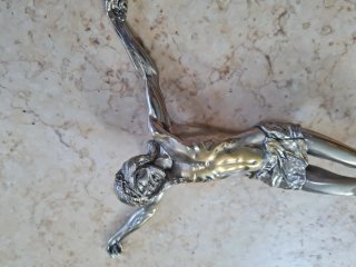Crocifisso Vintage Artistico Metallo