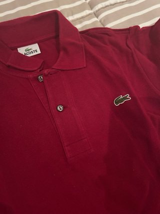 Polo Lacoste Granate Talla XS (PRECIO NEGOCIABLE)