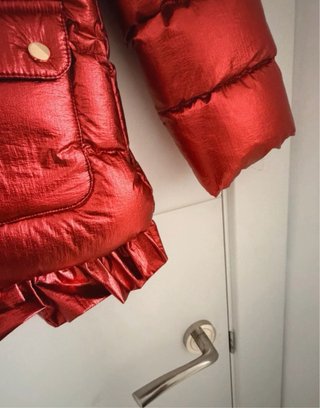 Abrigo rojo brillante Miranda Talla 6