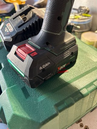 Miniamoladora Parkside 20V con 1 batería
