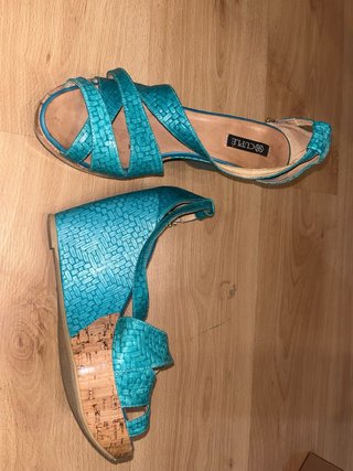 Sandalias Cuple Azul Turquesa