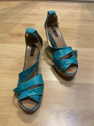 Sandalias Cuple Azul Turquesa