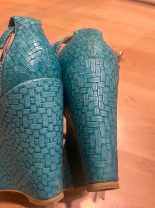 Sandalias Cuple Azul Turquesa