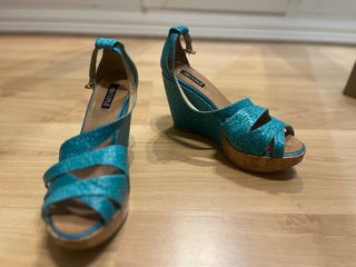 Sandalias Cuple Azul Turquesa
