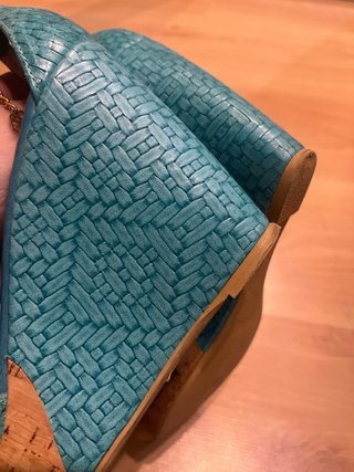 Sandalias Cuple Azul Turquesa