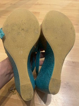 Sandalias Cuple Azul Turquesa