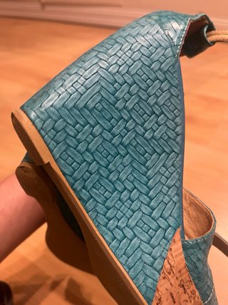 Sandalias Cuple Azul Turquesa