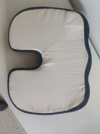 Cojín mejora postura Espuma Viscoelástica Negro.
