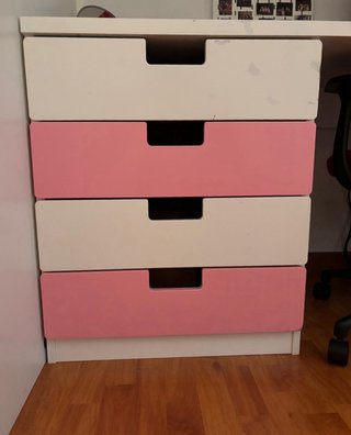 Cama alta infantil Ikea + armario
