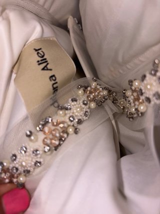 Vestido de Novia Blanco Encaje y Pedrería
