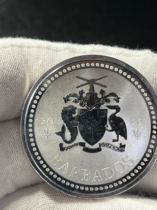 Moneda Plata Barbados 2022 1 oz Tridente