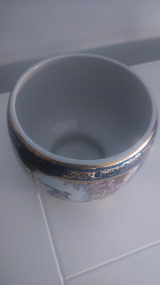 Macetero antiguo chino de la marca Panda