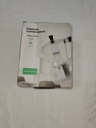 Cafetera Moka Italiana 3 Tazas Negra