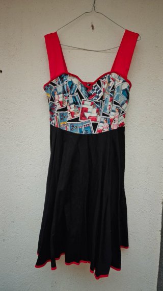 Vestido Hecho a mano Pin Up Presumidas Talla XL