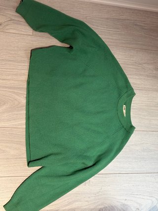 Jersey verde cuello alto talla S