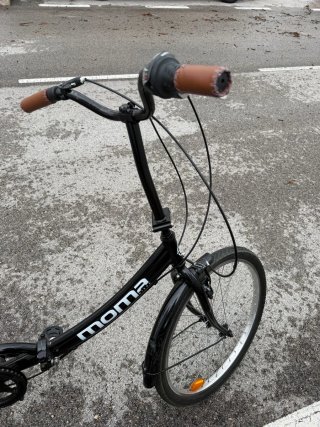 Bici pieghevole Moma + Casco e Lucchetto