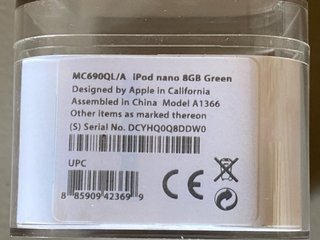 iPod Nano 6ª Gen Verde + Accesorios