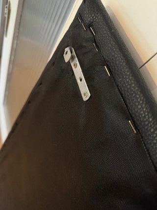 Cabecero Cama Negro 145x55cm Piel Sintética