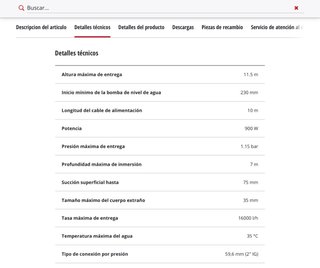 Bomba Einhell GEdP 900 C (aguas sucias)