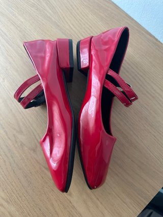 Zapatos Mary Jane Cucco Rojos