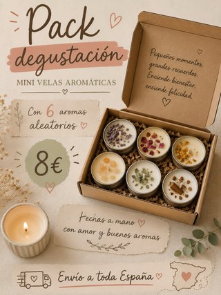 Pack Degustación Mini Velas Aromáticas