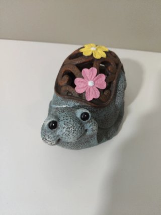 Figura Caracol Decorativo Con luz solar led