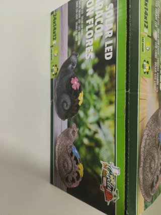 Figura Caracol Decorativo Con luz solar led