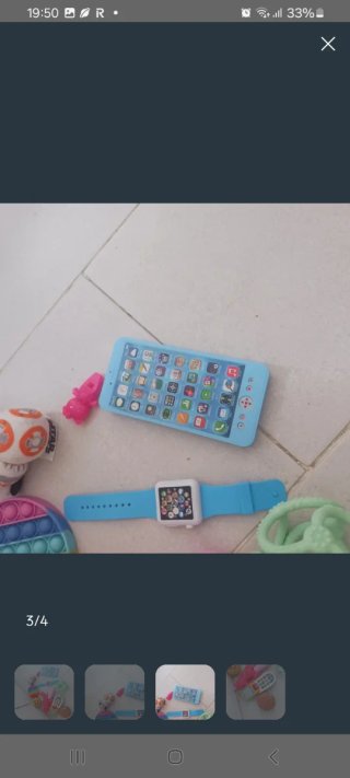 Lote juguetes bebé: móvil, reloj, pop it