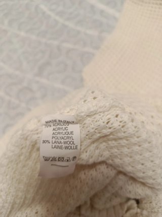 Vestido punto blanco elástico talla única