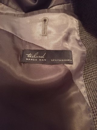 Chaqueta de traje gris