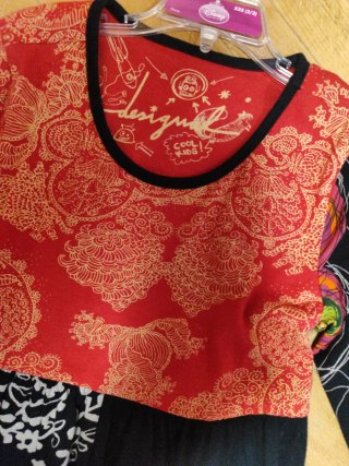 Vestido Desigual estampado manga larga