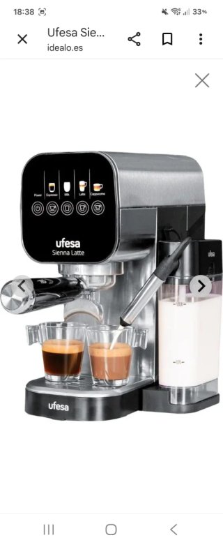 Cafetera Ufesa Sienna Latte