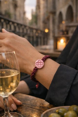1 Pulsera artesanal flor de Barcelona