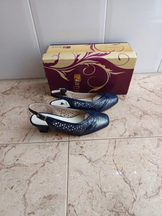 Zapatos Zany Mujer Azul/Plata