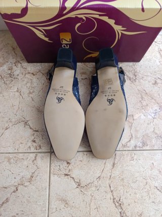 Zapatos Zany Mujer Azul/Plata