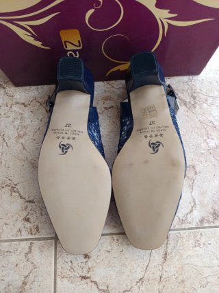 Zapatos Zany Mujer Azul/Plata
