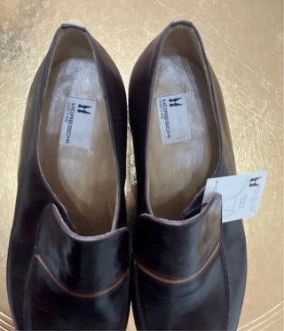 Scarpe Moreschi eleganti vera pelle marrone