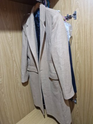 Abrigo largo beige