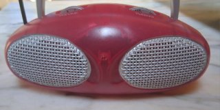 Radio Portatile Lycia Y2K Rossa trasparemte Funzio