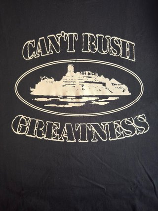 Camiseta Corteiz Can't Rush Negra