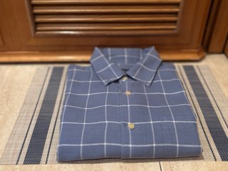 CAMISA CUADROS AZUL HOMBRE XL
