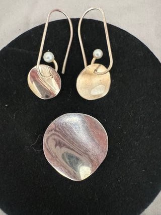 Conjunto Tous Pendientes y Colgante Plata